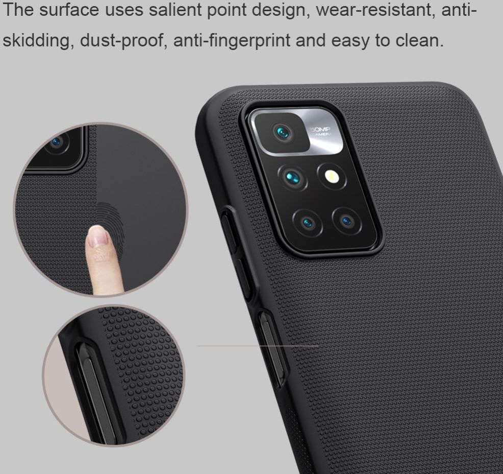 Nillkin Super Frosted Shield Xiaomi Redmi 10 Hoesje Back Cover Wit afbeelding 4