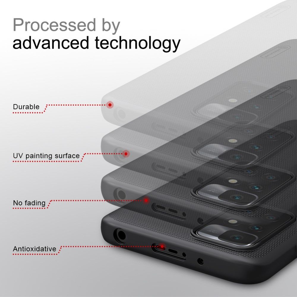 Nillkin Super Frosted Shield Xiaomi Redmi 10 Hoesje Back Cover Wit afbeelding 6