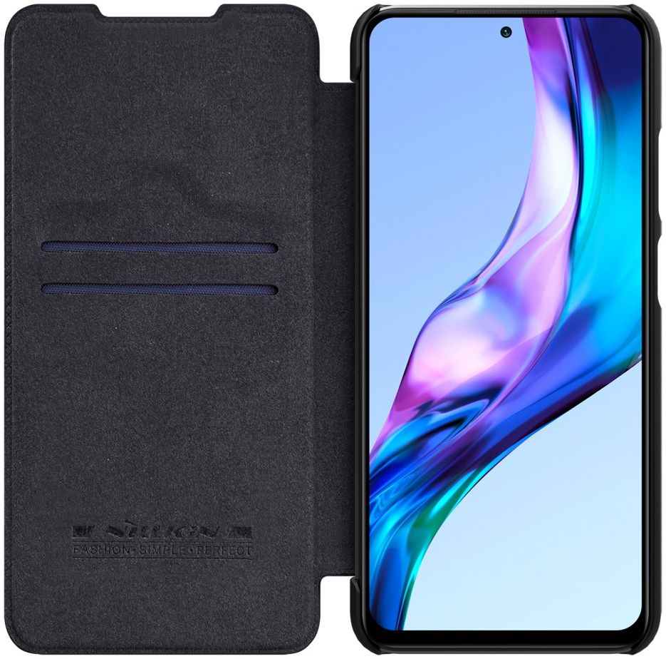 Nillkin Qin Xiaomi Redmi 10 Hoesje Wallet Book Case Kunstleer Zwart afbeelding 1