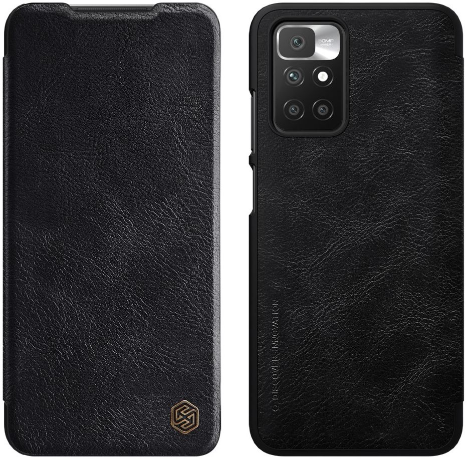 Nillkin Qin Xiaomi Redmi 10 Hoesje Wallet Book Case Kunstleer Zwart afbeelding 3