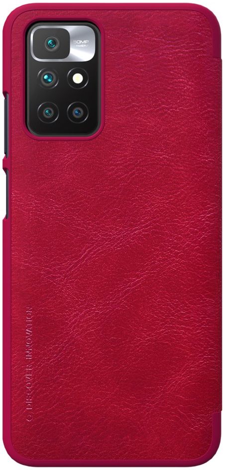 Nillkin Qin Xiaomi Redmi 10 Hoesje Wallet Book Case Kunstleer Rood afbeelding 2