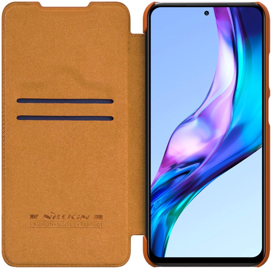 Nillkin Qin Xiaomi Redmi 10 Hoesje Wallet Book Case Kunstleer Bruin afbeelding 1
