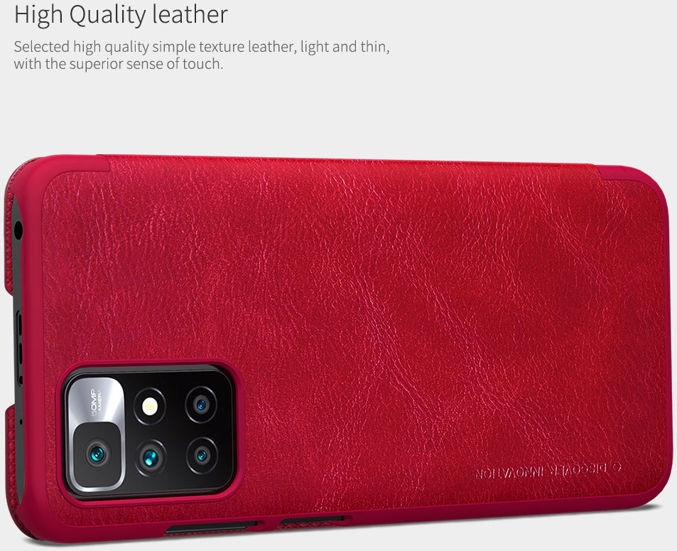 Nillkin Qin Xiaomi Redmi 10 Hoesje Wallet Book Case Kunstleer Bruin afbeelding 7