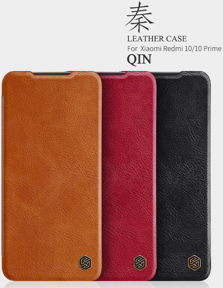 Nillkin Qin Xiaomi Redmi 10 Hoesje Wallet Book Case Kunstleer Bruin afbeelding 5