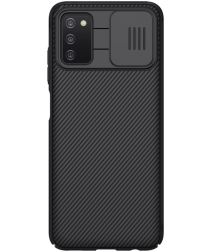 Nillkin CamShield Samsung Galaxy A03s Hoesje Camera Slider Zwart