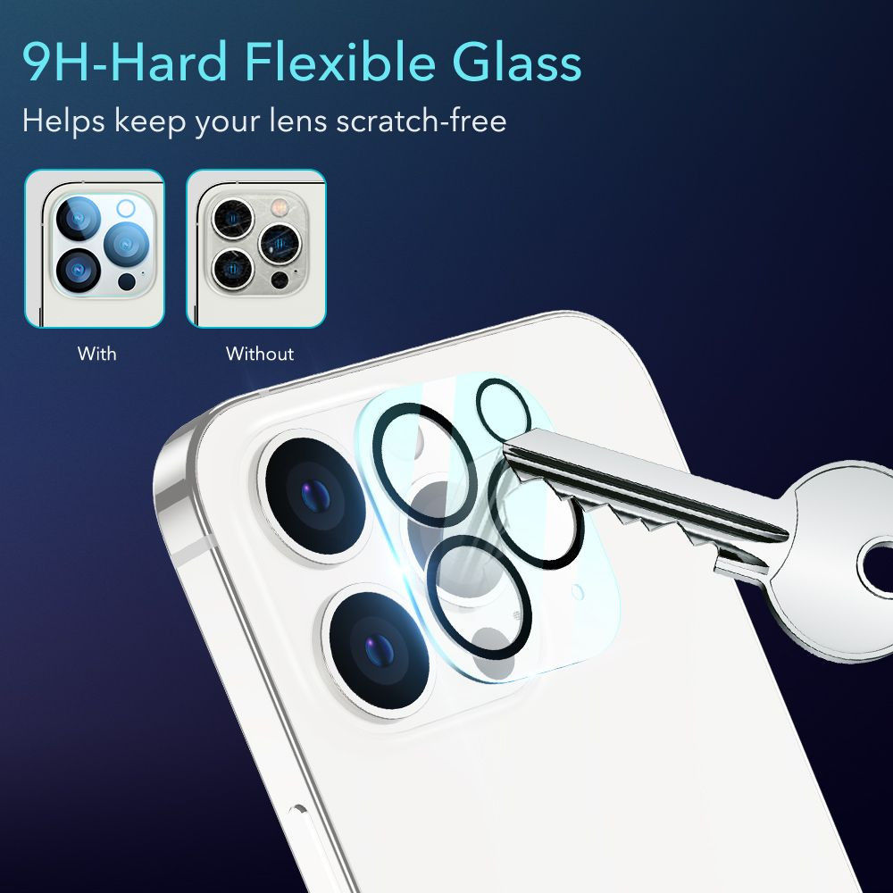 ESR Apple iPhone 13 Pro (Max) Camera Lens Protector Transparant afbeelding 7