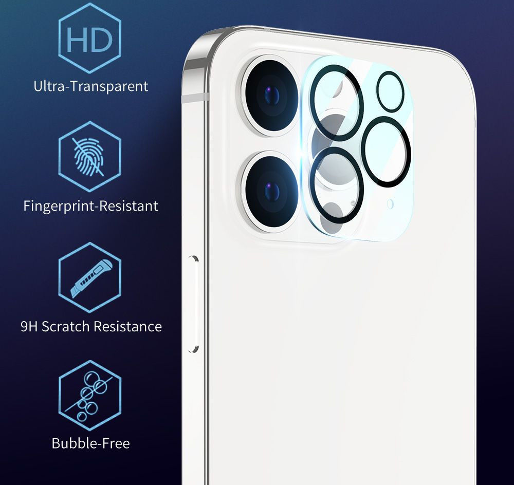 ESR Apple iPhone 13 Pro (Max) Camera Lens Protector Transparant afbeelding 8
