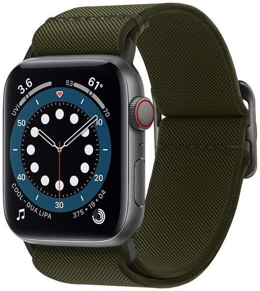 Spigen Fit Lite Apple Watch 41MM / 40MM / 38MM Bandje Nylon Khaki afbeelding 1