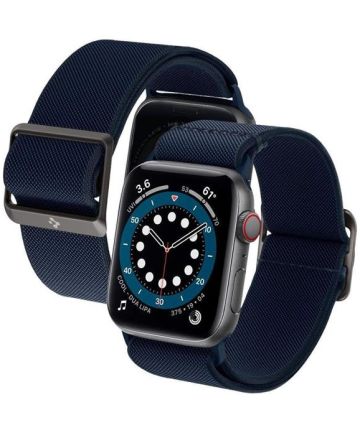 Spigen Fit Lite Apple Watch 41MM / 40MM / 38MM Bandje Nylon Navy Bandjes