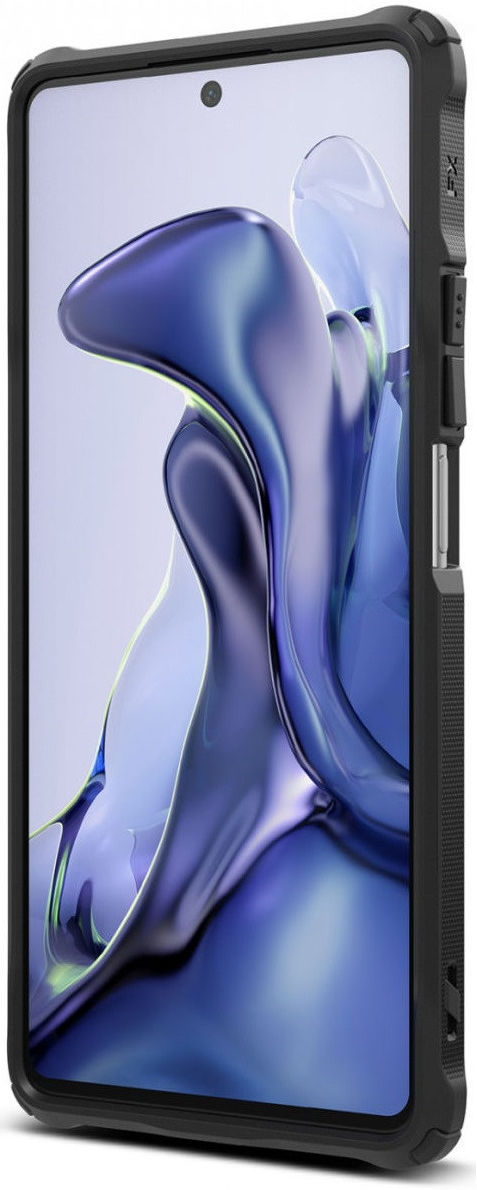 Ringke Fusion X Xiaomi 11T/11T Pro Hoesje Back Cover Transparant Zwart afbeelding 2