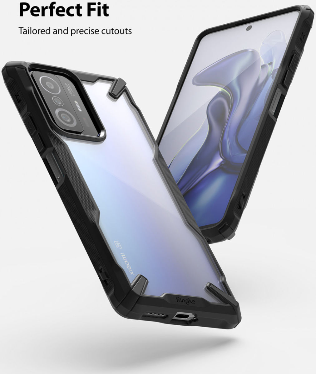 Ringke Fusion X Xiaomi 11T/11T Pro Hoesje Back Cover Camo Zwart afbeelding 4