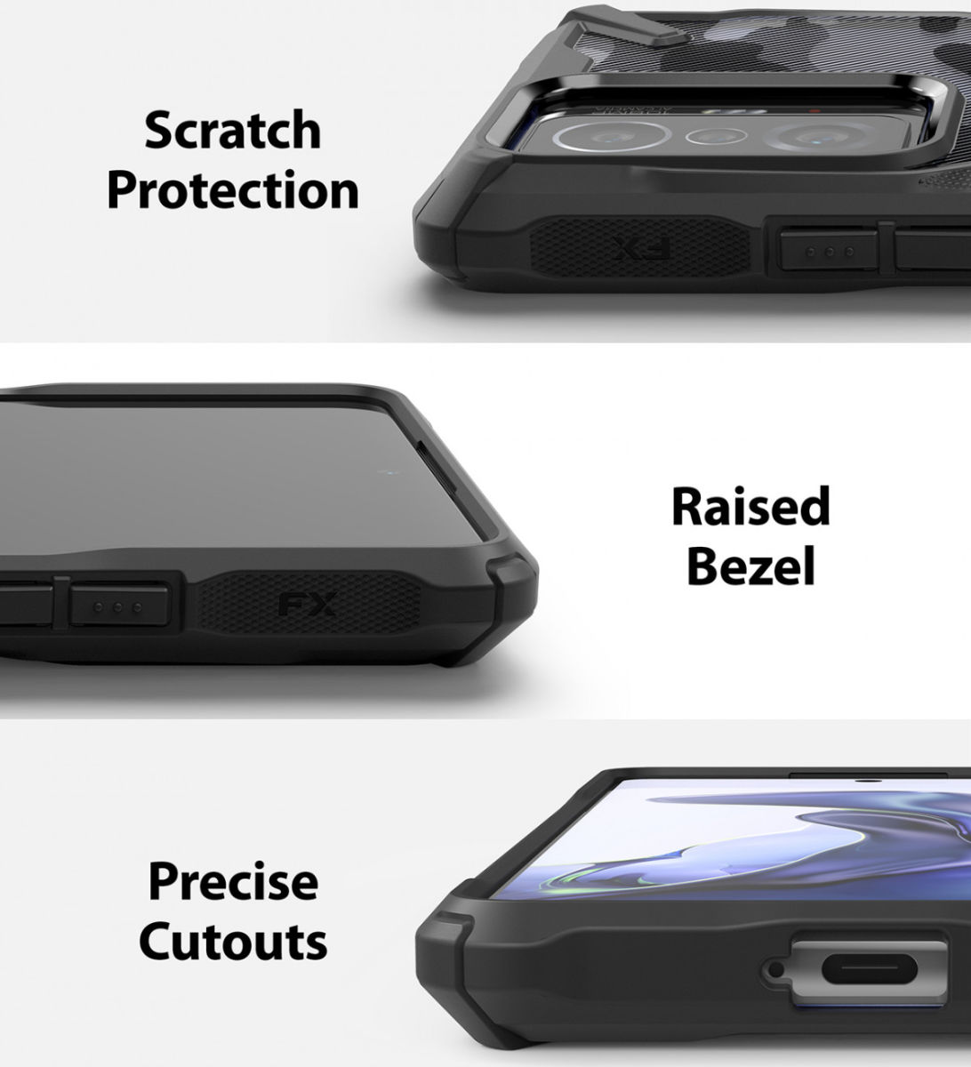 Ringke Fusion X Xiaomi 11T/11T Pro Hoesje Back Cover Camo Zwart afbeelding 8