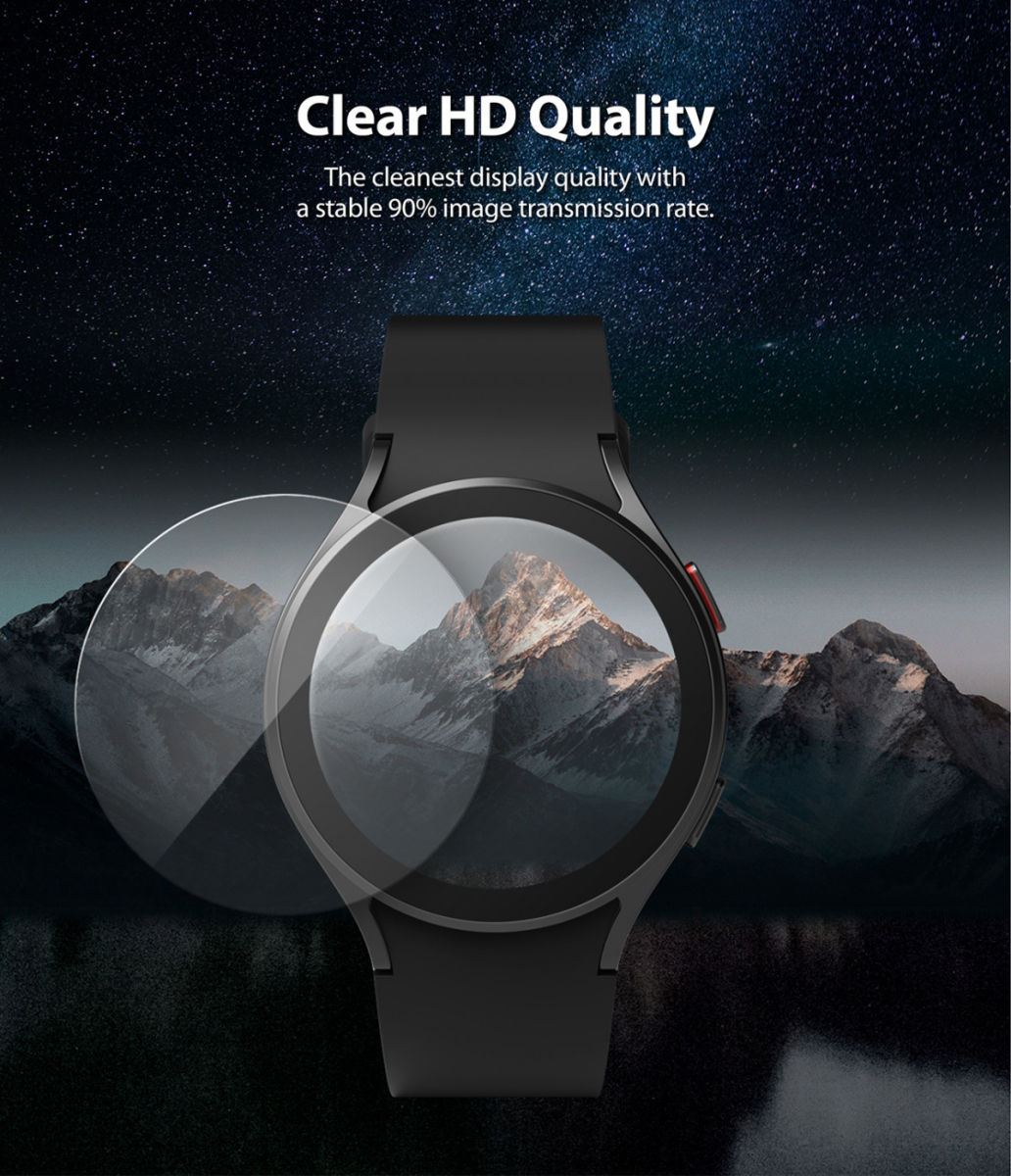 Ringke Sapphire - Glass Samsung Galaxy Watch 4 40MM Screen Protector afbeelding 6