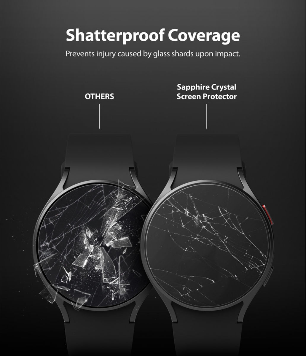 Ringke Sapphire - Glass Samsung Galaxy Watch 4 40MM Screen Protector afbeelding 9