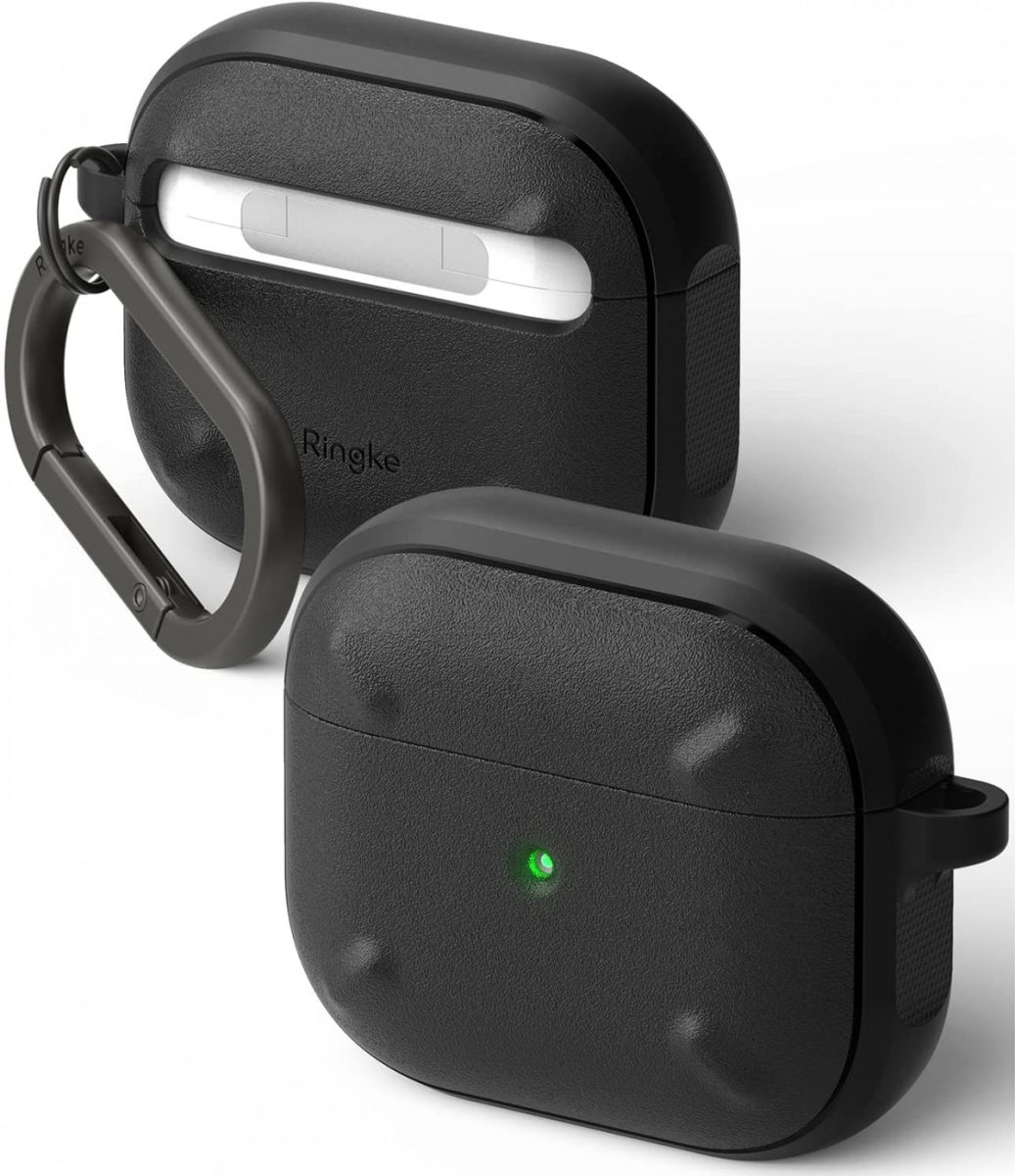 Ringke Onyx Apple AirPods 3 Hoesje Schokbestendig Flexibel TPU Zwart afbeelding 1