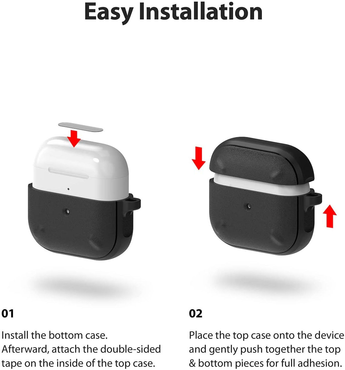 Ringke Onyx Apple AirPods 3 Hoesje Schokbestendig Flexibel TPU Zwart afbeelding 11