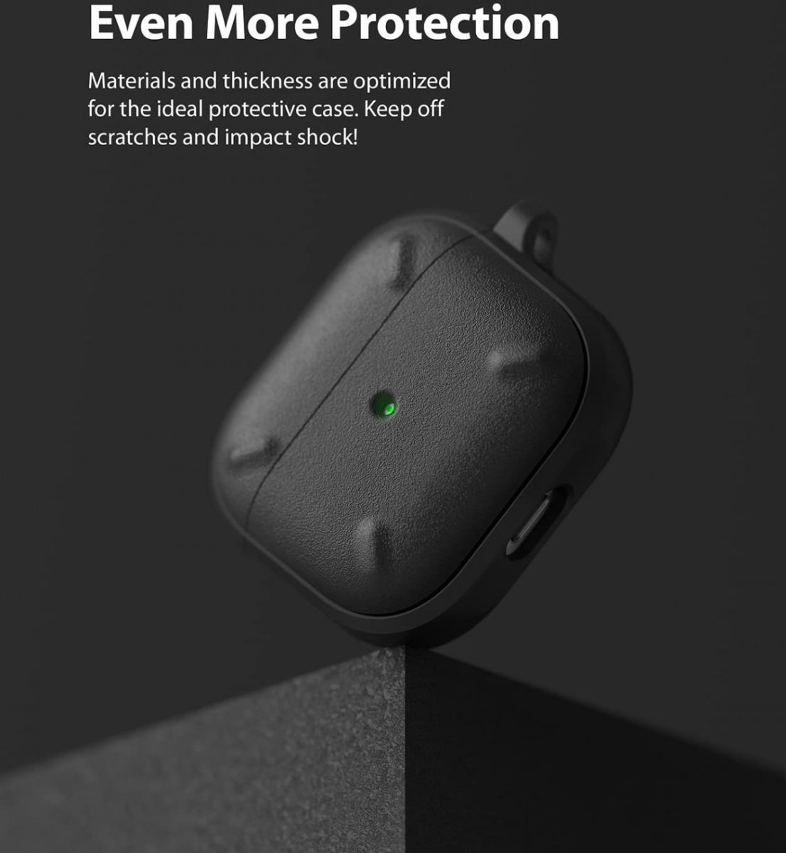 Ringke Onyx Apple AirPods 3 Hoesje Schokbestendig Flexibel TPU Zwart afbeelding 4