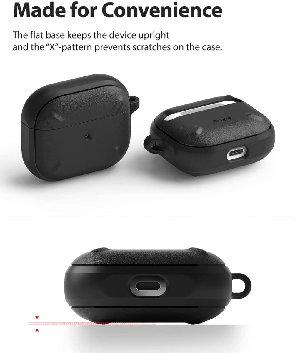 Ringke Onyx Apple AirPods 3 Hoesje Schokbestendig Flexibel TPU Zwart afbeelding 5