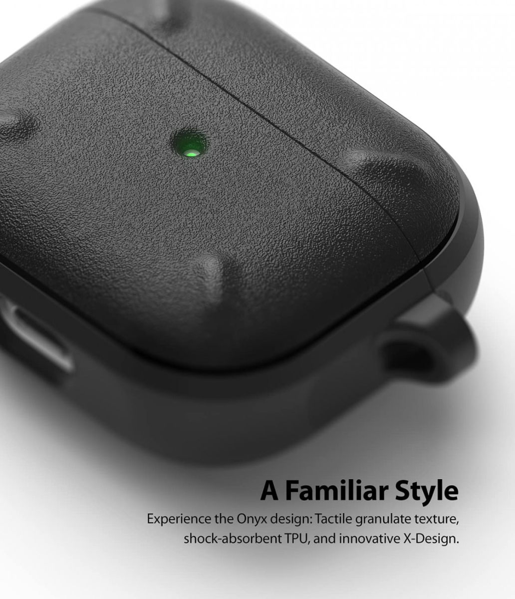 Ringke Onyx Apple AirPods 3 Hoesje Schokbestendig Flexibel TPU Zwart afbeelding 8