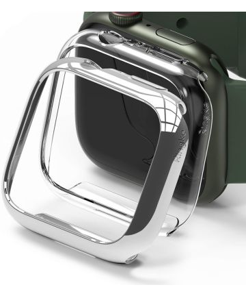 Ringke Slim - Apple Watch 7/8/9 41MM Hoesje - Transparant Clear (2-Pack) Cases