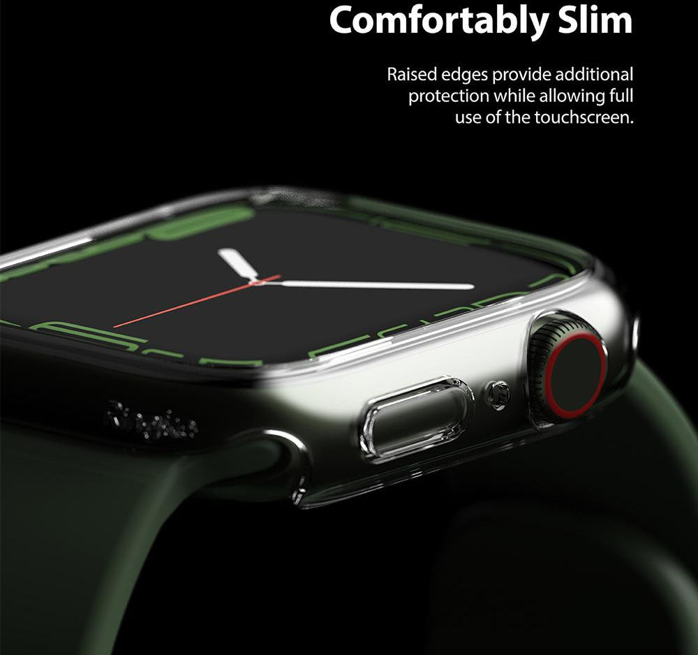 Ringke Slim - Apple Watch 7/8/9 41MM Hoesje - Transparant Wit (2-Pack) afbeelding 5