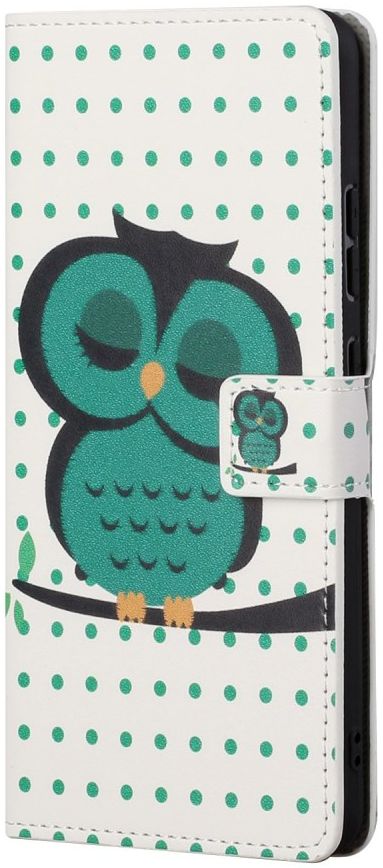 Samsung Galaxy A13 5G / A04s Hoesje Wallet Book Case Uilen Print afbeelding 1