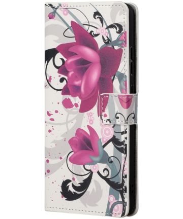 Samsung Galaxy A13 5G / A04s Hoesje Wallet Book Case Flower Print Hoesjes