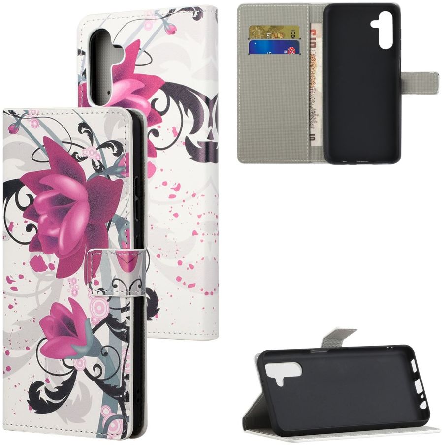 Samsung Galaxy A13 5G / A04s Hoesje Wallet Book Case Flower Print afbeelding 6