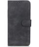 KHAZNEH Samsung Galaxy S22 Ultra Hoesje Retro Wallet Book Case Zwart