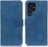 KHAZNEH Samsung Galaxy S22 Ultra Hoesje Retro Wallet Book Case Blauw afbeelding 3