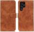 KHAZNEH Samsung Galaxy S22 Ultra Hoesje Retro Wallet Book Case Bruin afbeelding 3