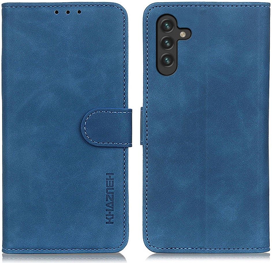 KHAZNEH Samsung Galaxy A13 5G/A04s Hoesje Retro Wallet Book Case Blauw afbeelding 3
