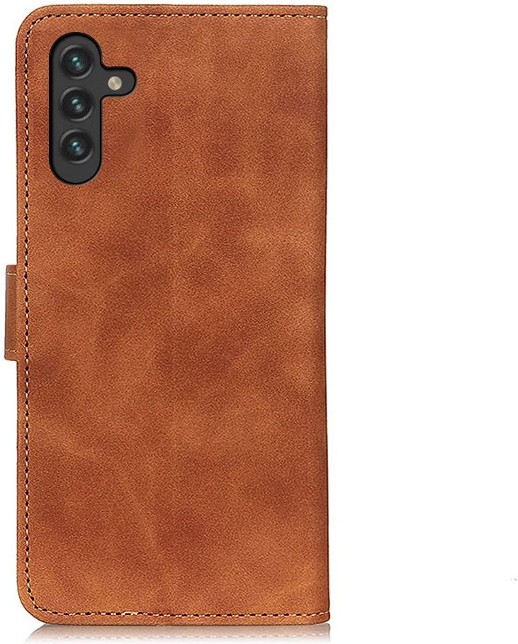 KHAZNEH Samsung Galaxy A13 5G/A04s Hoesje Retro Wallet Book Case Bruin afbeelding 7