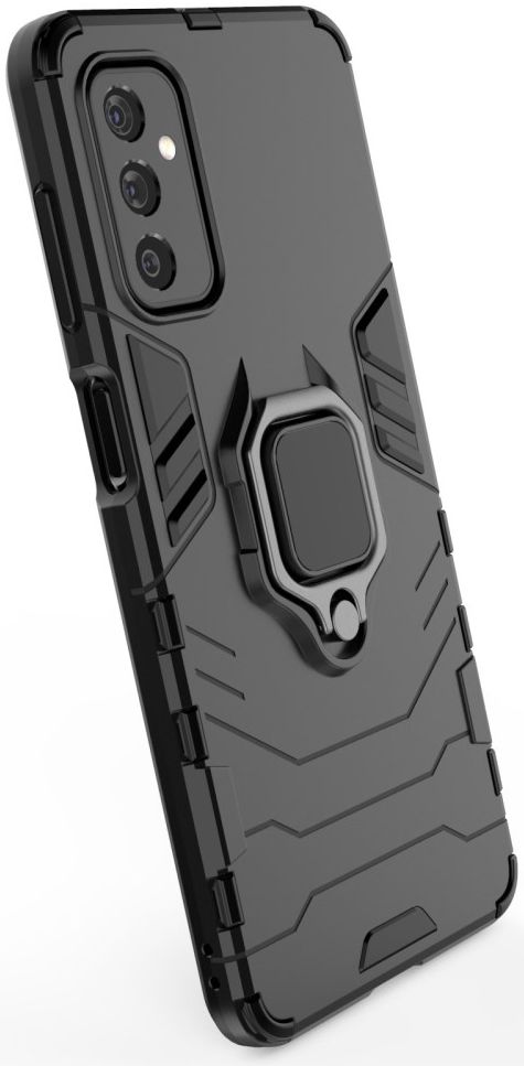 Samsung Galaxy M52 5G Hoesje met Kickstand Ring Zwart afbeelding 7