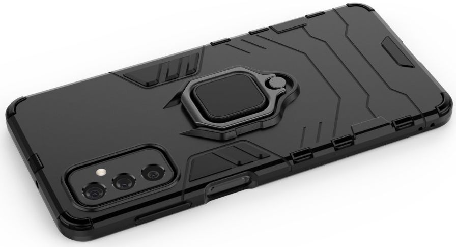 Samsung Galaxy M52 5G Hoesje met Kickstand Ring Zwart afbeelding 8