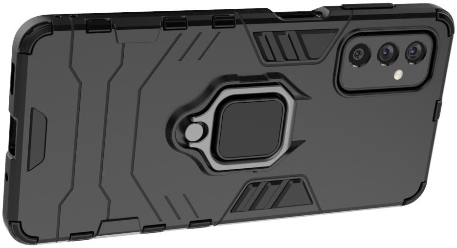 Samsung Galaxy M52 5G Hoesje met Kickstand Ring Zwart afbeelding 9