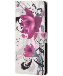 Samsung Galaxy M52 Hoesje Portemonnee Book Case Rozen Print