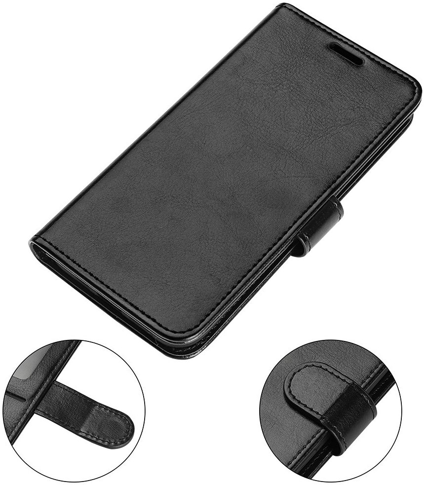 Samsung Galaxy M22 Hoesje Portemonnee Book Case Kunstleer Zwart afbeelding 8