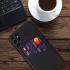 Samsung Galaxy S22 Ultra Hoesje Back Cover met Kaarthouder Zwart afbeelding 2