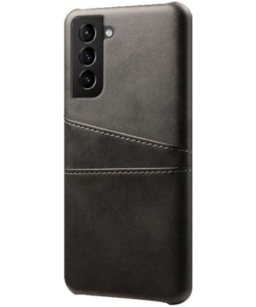Samsung Galaxy S22 Plus Hoesje Back Cover met Kaarthouder Zwart Hoesjes