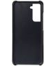 Samsung Galaxy S22 Plus Hoesje Back Cover met Kaarthouder Zwart
