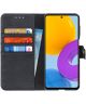 KHAZNEH Samsung Galaxy M52 Hoesje Portemonnee Book Case Zwart