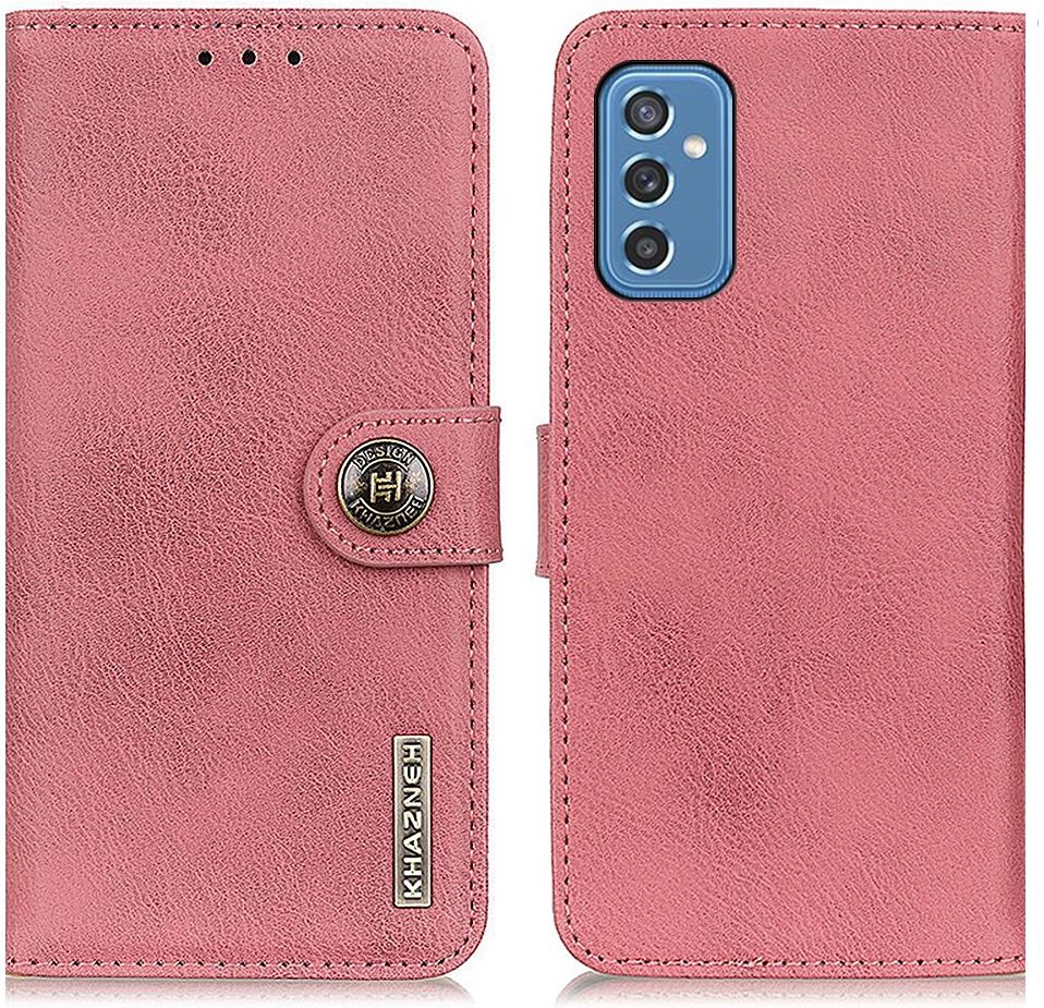 KHAZNEH Samsung Galaxy M52 Hoesje Portemonnee Book Case Roze afbeelding 3