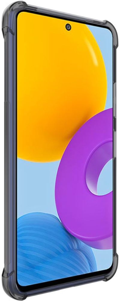 IMAK Samsung Galaxy M52 Hoesje Dun TPU + Screen Protector Zwart afbeelding 2