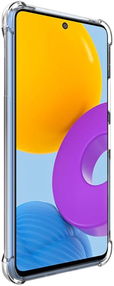 IMAK Samsung Galaxy M52 Hoesje Dun TPU + Screen Protector Transparant afbeelding 2