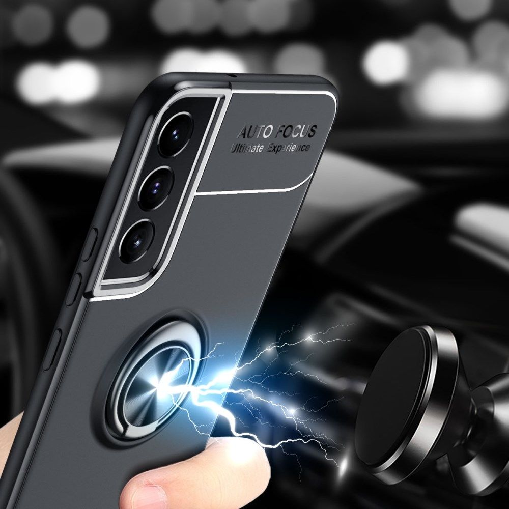 Samsung Galaxy S22 Plus Hoesje Magnetische Ring Kickstand Zwart afbeelding 15