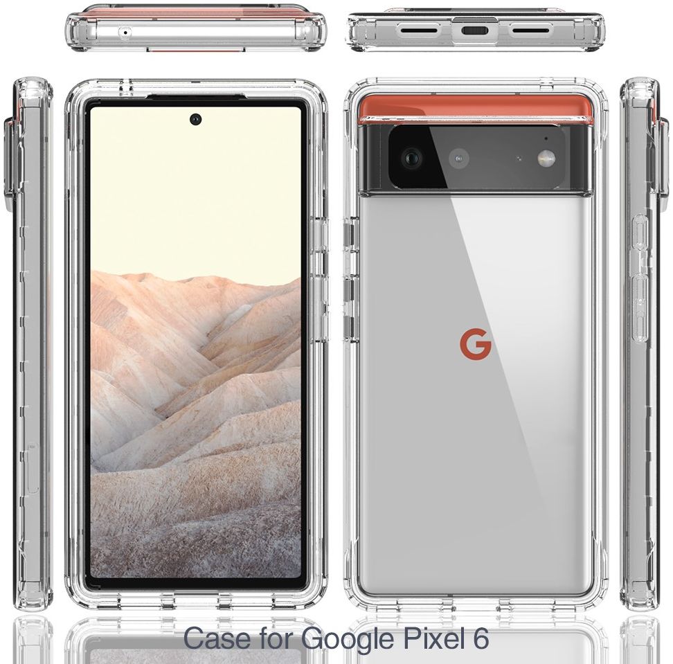 Google Pixel 6 Hoesje Volledig Schokbestendig Cover Transparant Zwart afbeelding 10