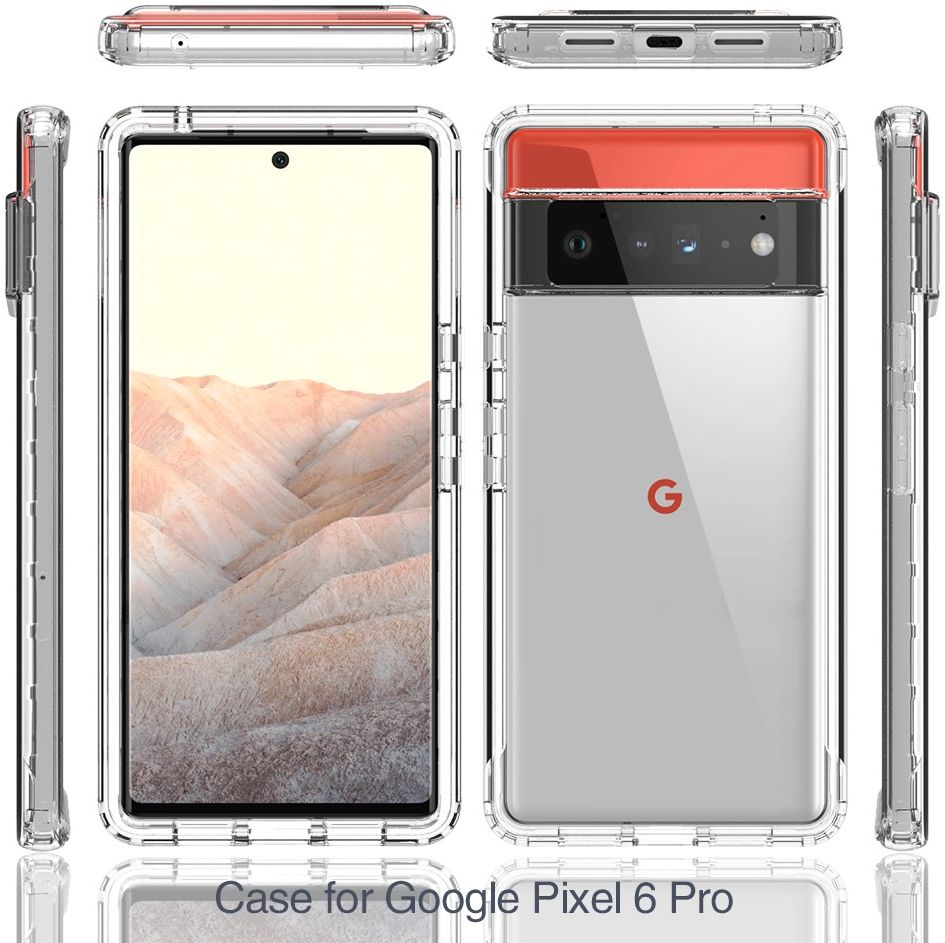 Google Pixel 6 Pro Hoesje Volledig Schokbestendig Cover Transparant afbeelding 7