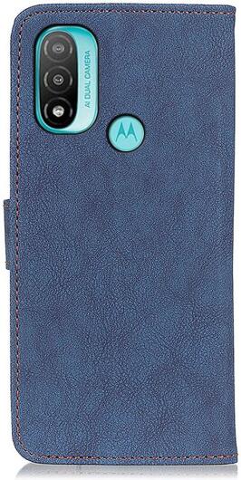KHAZNEH Motorola Moto E20 / E40 Hoesje Portemonnee Book Case Blauw afbeelding 3