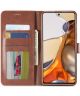 LC.IMEEKE Xiaomi 11T / 11T Pro Hoesje Portemonnee Book Case Bruin